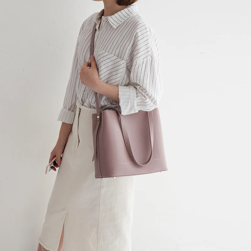 Женская сумка мессенджер VENOF из натуральной кожи с большой емкостью элегантная