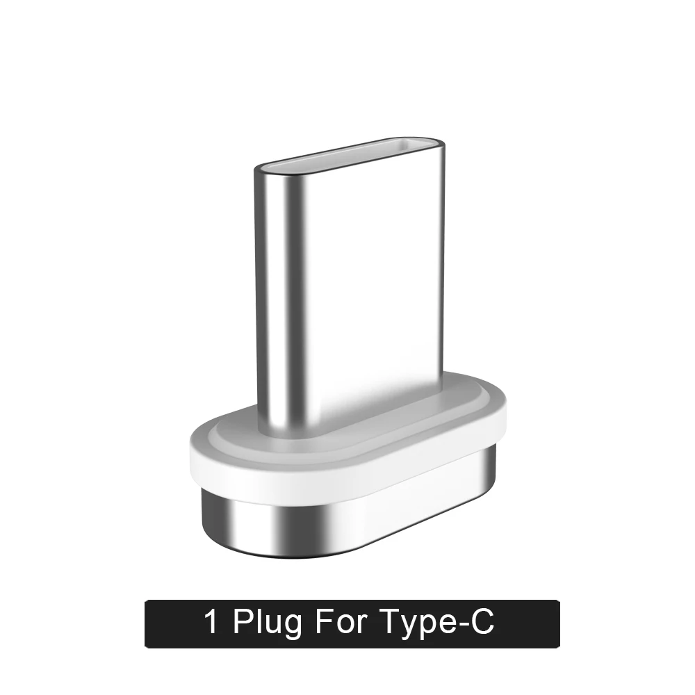 only type c plug FLOVEME 3A Магнитный Micro USB кабель type-C Магнитный зарядный кабель для телефона Xiaomi для iPhone 7 8 samsung - Цвет: only type c plug
