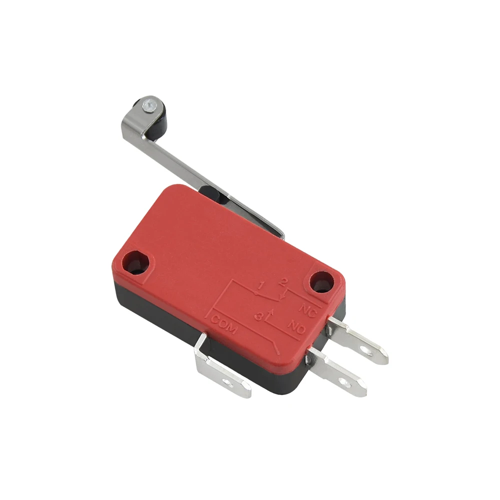 Концевой микро-выключатель с тремя прямыми ножками Боковая кнопка Мгновенный