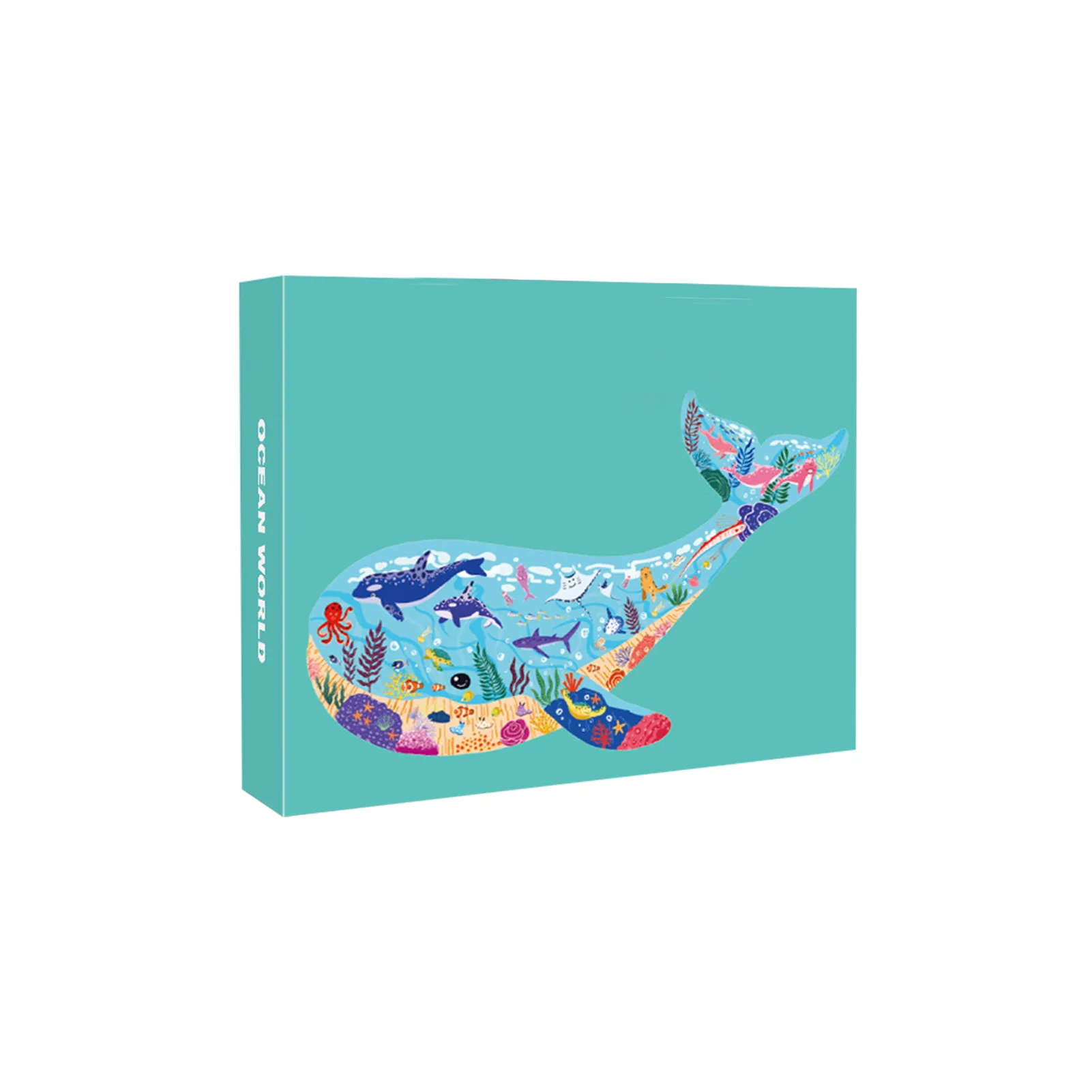 

Puzzles For Children 4-8 Years Old Animal Lover Whale Cardboard Sturdy Floor Puzzle Box Poster Boy Girl Educational Toy Gift