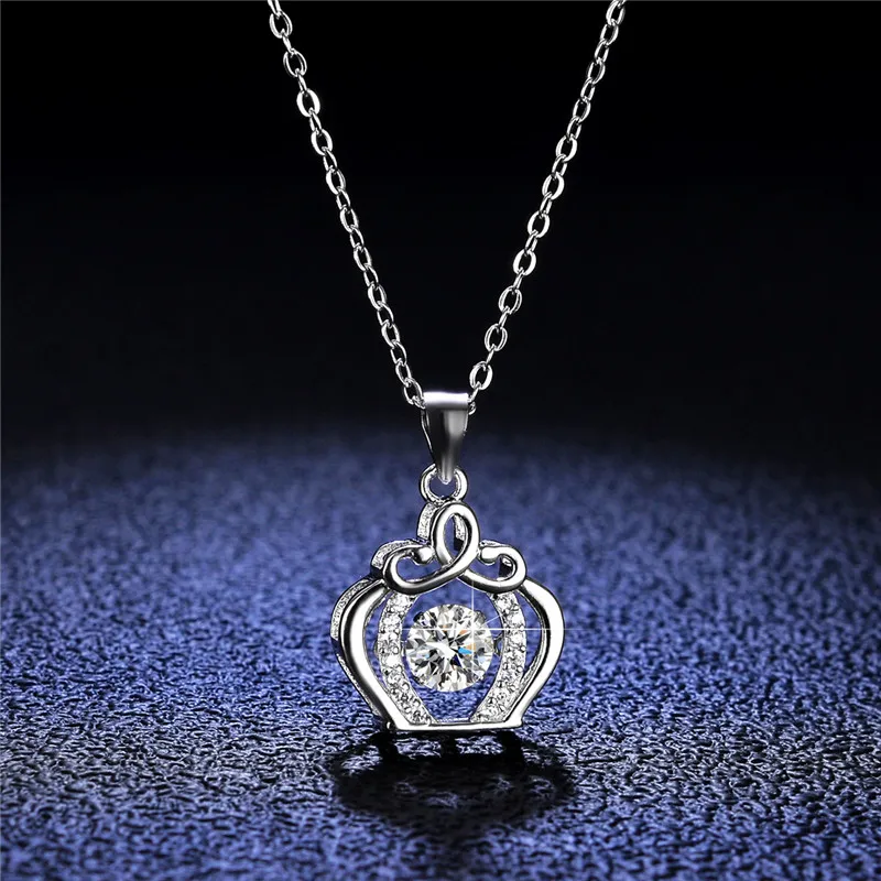 

Ожерелье из серебра 0,5 пробы с подвеской в виде короны