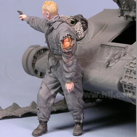1/35 Набор для моделирования из смолы фигурка поврежденного солдата (без