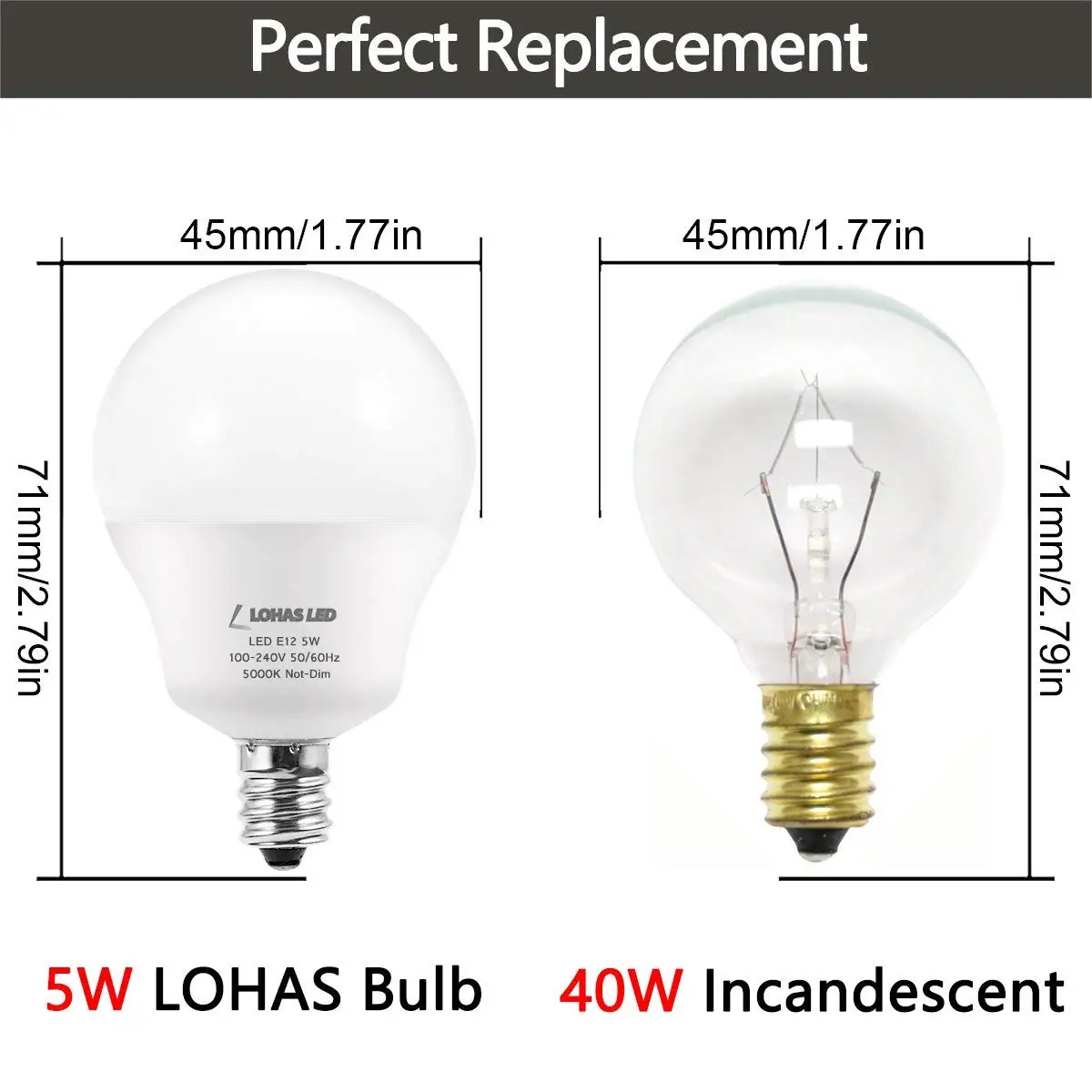 E17 светодиодный светильник A15 канделябр база 60 Вт эквивалент Глобус лампа G14 5