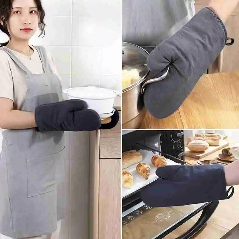 

Extra Thick Heat Resistant Gloves for Household Microwave Baking Tools