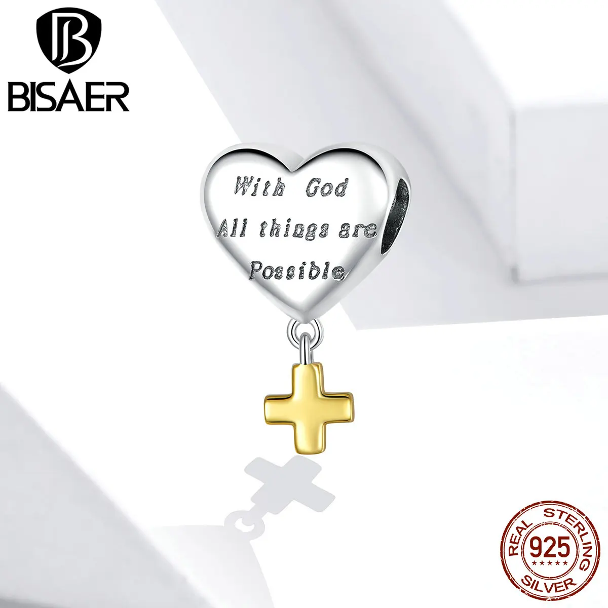 Подвеска для бисера с эмалью в форме сердца|Бусины| |