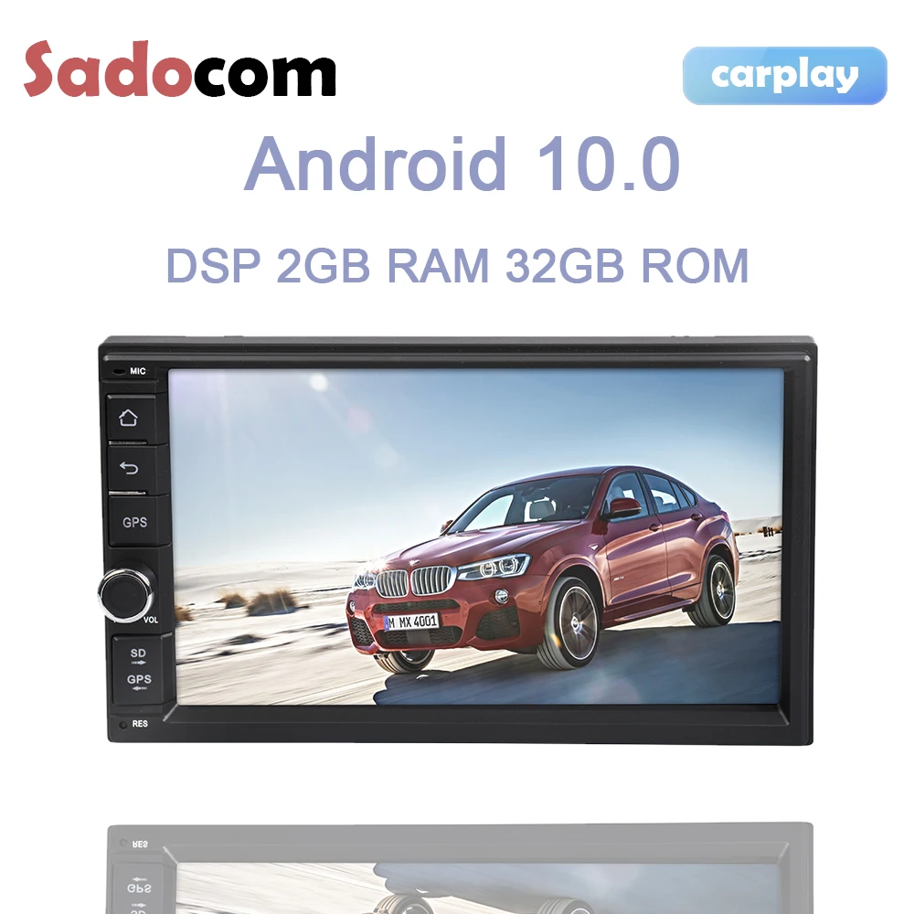 Автомагнитола 2 din 7 дюймов DSP Android 10 0 DVD-плеер Авторадио 32 Гб ПЗУ ОЗУ GPS carplay Bluetooth 4