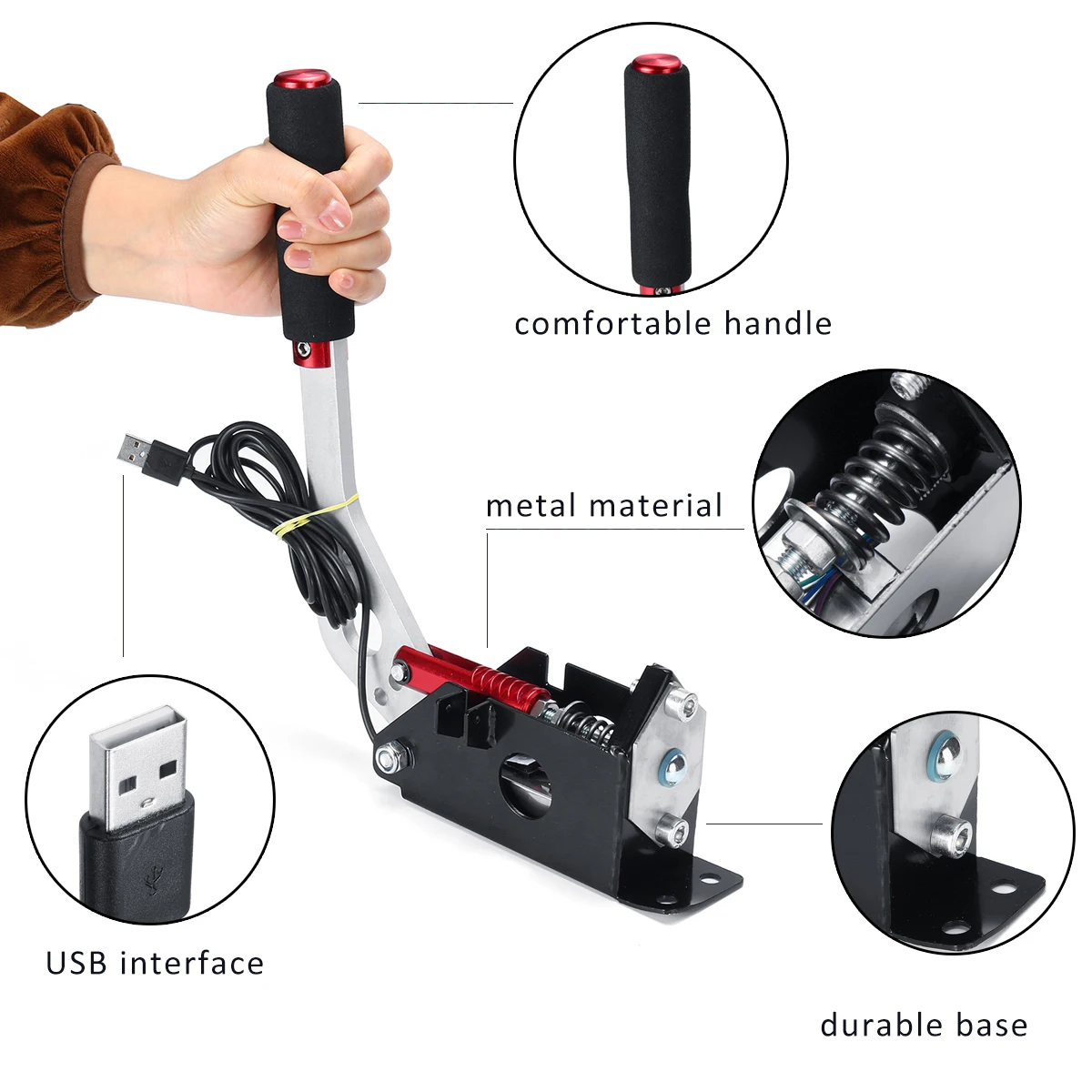 Зажим для ручного тормоза USB ПК Windows Sim карты гоночная игра Logitech G27 G29 T300 FANATEC LFS