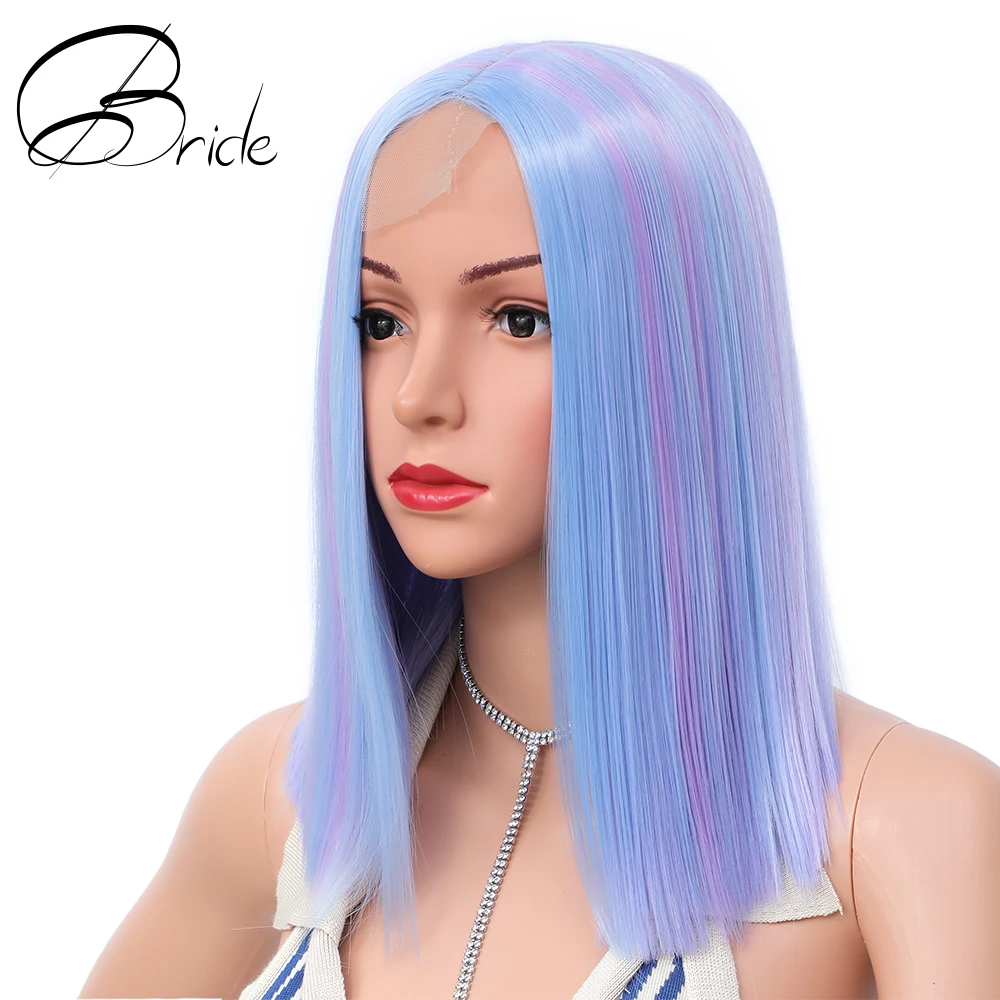 Парик Боб прямой 14 дюймов синтетический для ежедневного использования |