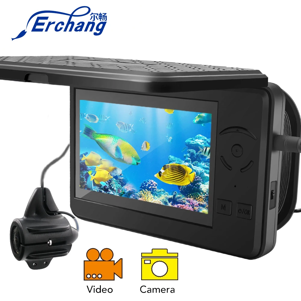 NEW!!! Erchang F431 Video Recording Underwater Fishing Camera 15m Infrared LED HD 1280*720P Resolution For ICE/SEA | Спорт и
