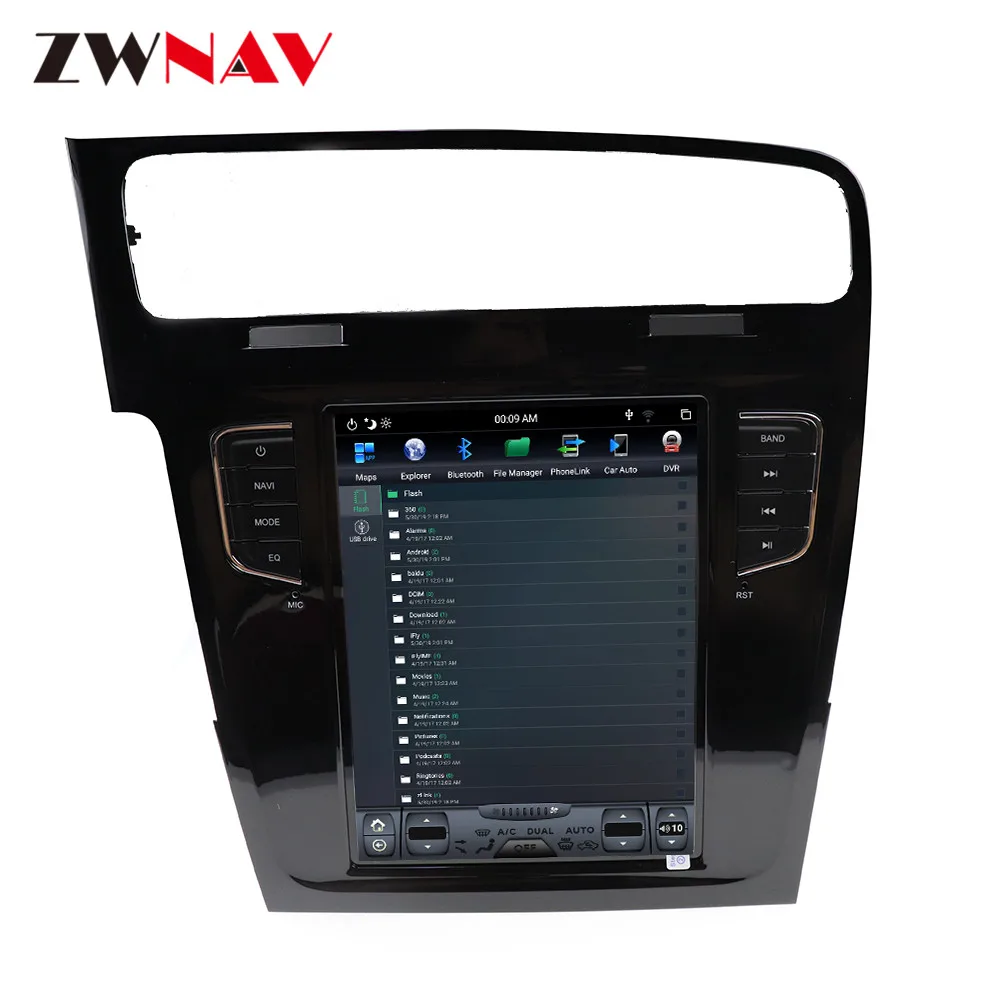 PX6 4 Гб ОЗУ Тесла стиль Android 9,0 Автомобильный gps навигация для Volkswagen Golf 7 2010- головное устройство Мультимедиа Радио магнитофон