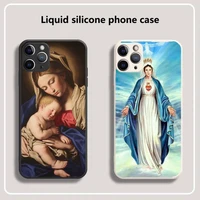 bless virgin mary phone case for iphone 13 12 11 mini pro xs max xr 8 7 6 6s plus x 5s se 2020