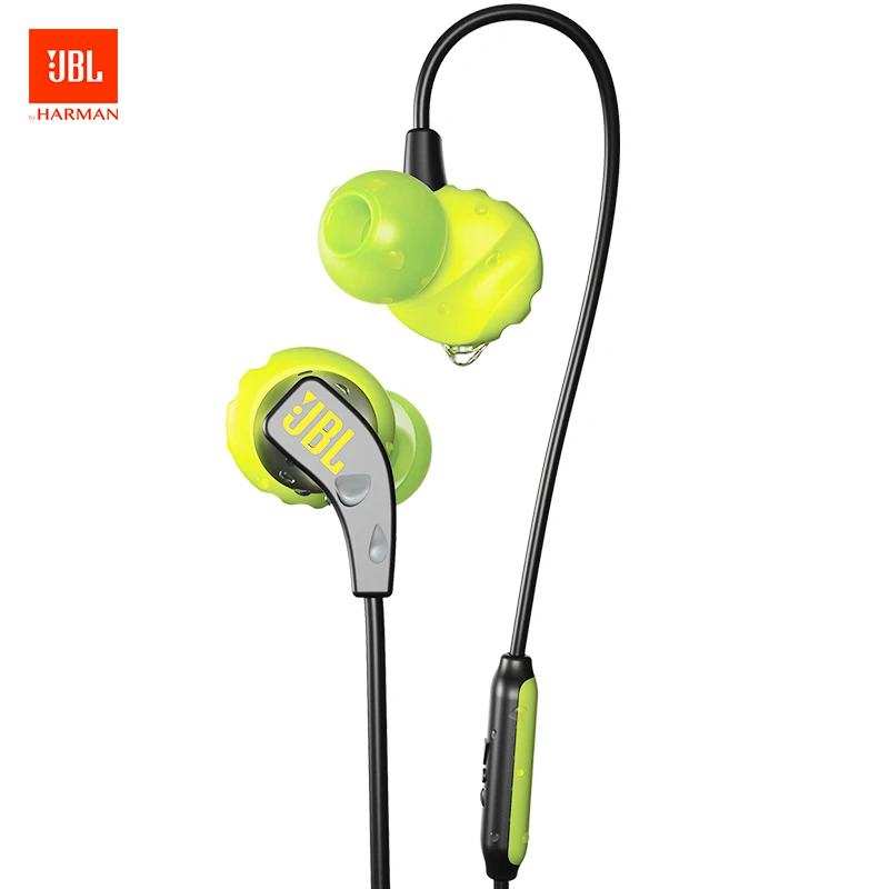 Цвет: желтый JBL Endurance Run наушники-вкладыши спортивные бас пот-доказательство магнитные наушники в линии управления громкой связи с микрофоном для iPhone Android - Цвет: Цвет: желтый