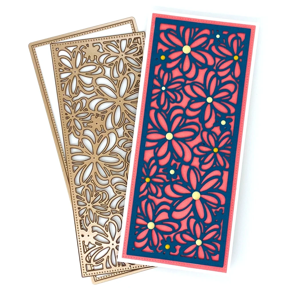 

Металлические штампы Slimline flower 2, форма для вырезания, форма для карточек, скрапбукинга, бумаги, рукоделия, нож, форма, лезвие, перфоратор, траф...