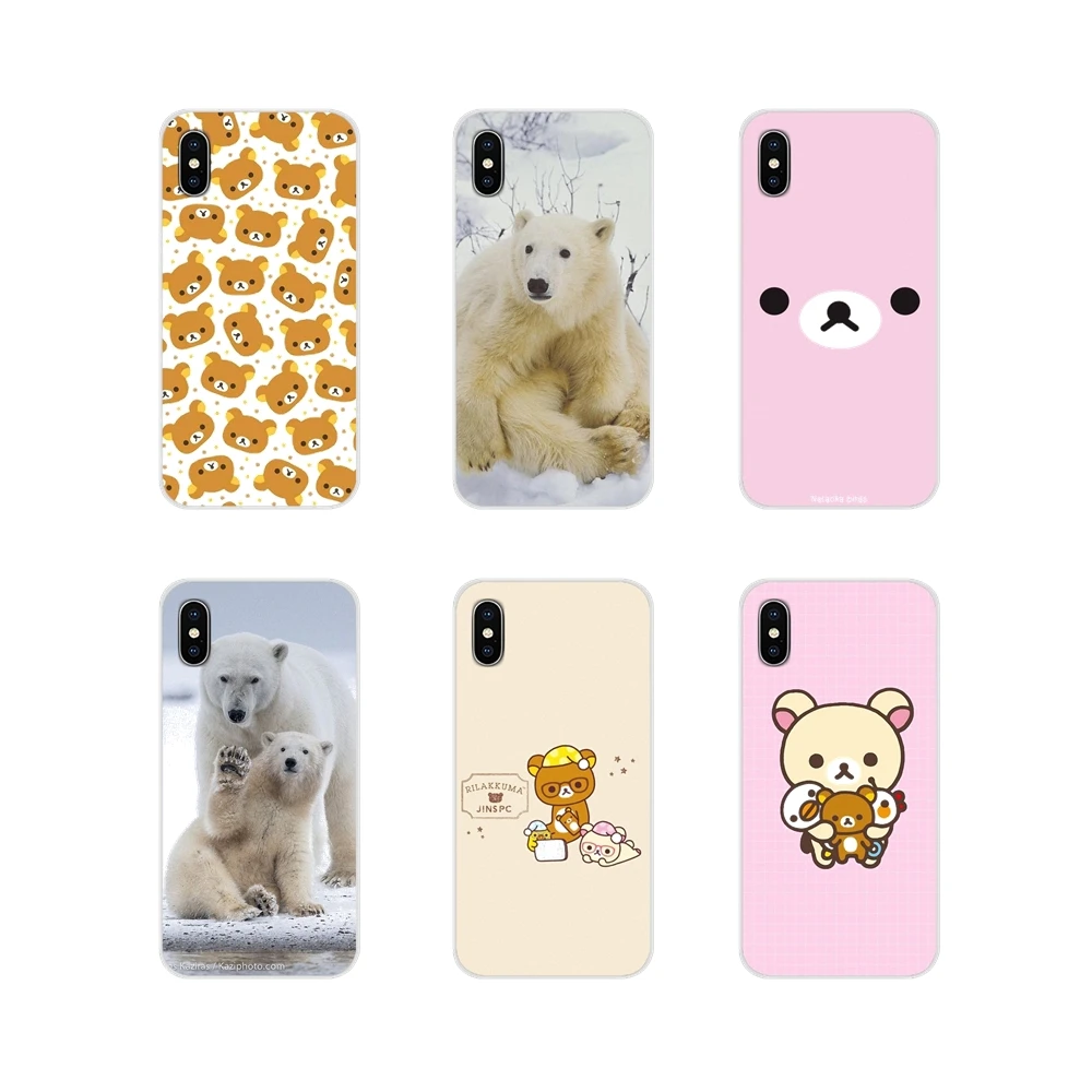 Alaska два белых медведя Rilakkuma для Apple IPhone X XR XS 11Pro MAX 4S 5s 5C SE 6S 7 8 Plus ipod touch 5 6 Чехол