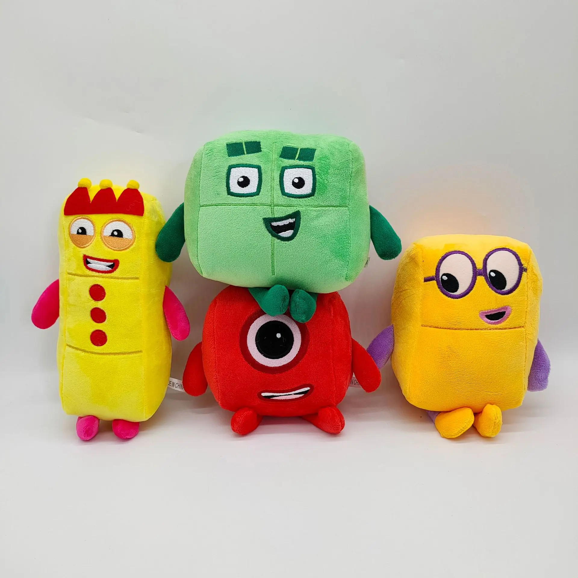 4 unids/set Numberblocks juguetes de peluche N&uacute;mero de peluche Serie de Televisi&oacute;n y pel&iacute;cula juguete educativo de dibujo animado regalo de los ni&ntilde;os-0