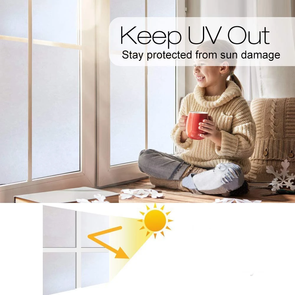 Защитная пленка на окно матовая белая защитная антипригарная для офиса