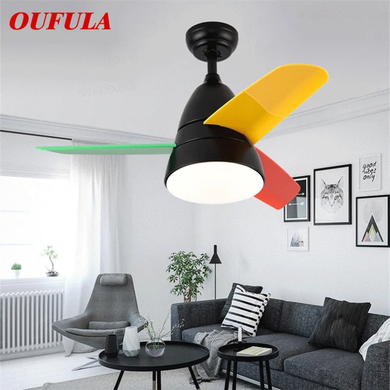 

BROTHER Modern Ceiling Fan Lights Lamps Contemporary Remote Control Fan Lighting Dining Room Bedroom
