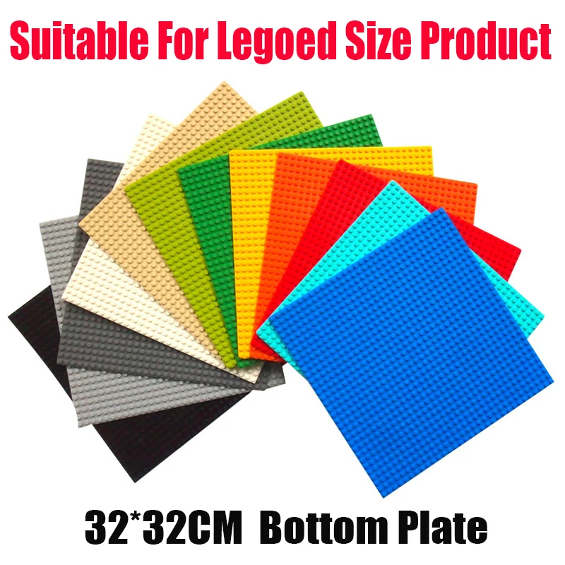 1 пластина 10 цветов Классические базовые пластины пластиковые кирпичи