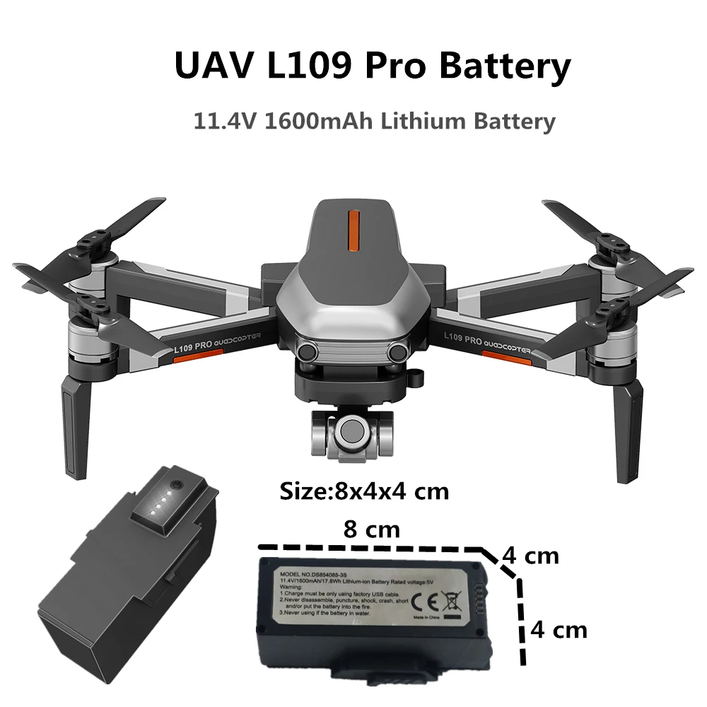 

Оригинальный литиевый аккумулятор 11,4 в, 1600 мА · ч, UAV L109 Pro