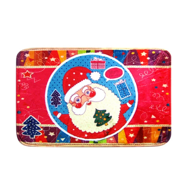 

Pcs Christmas Floor Mats Santa Claus Elk Mat Doormat Bedroom Bathroom Home Absorbent Non-slip Carpet Festive Supplies-. New