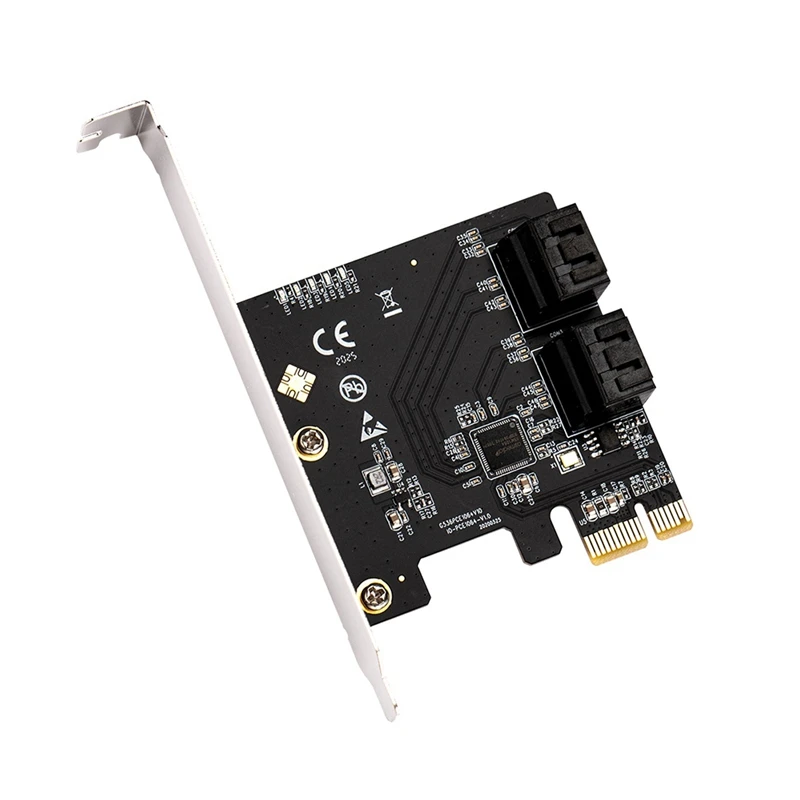

Mining PCIe 4 Ports 6G SATA III 3.0 Controller Card Non Raid PCIe 3.0 X1 Expansion Card Low Profile Bracket