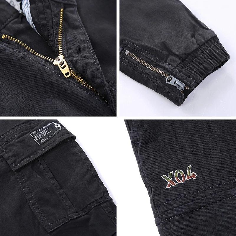 

2020 Elastic Multiple Pocket Mens Vintage Cargo Pants Male Trousers Outdoor Fashion Casual Pants Men