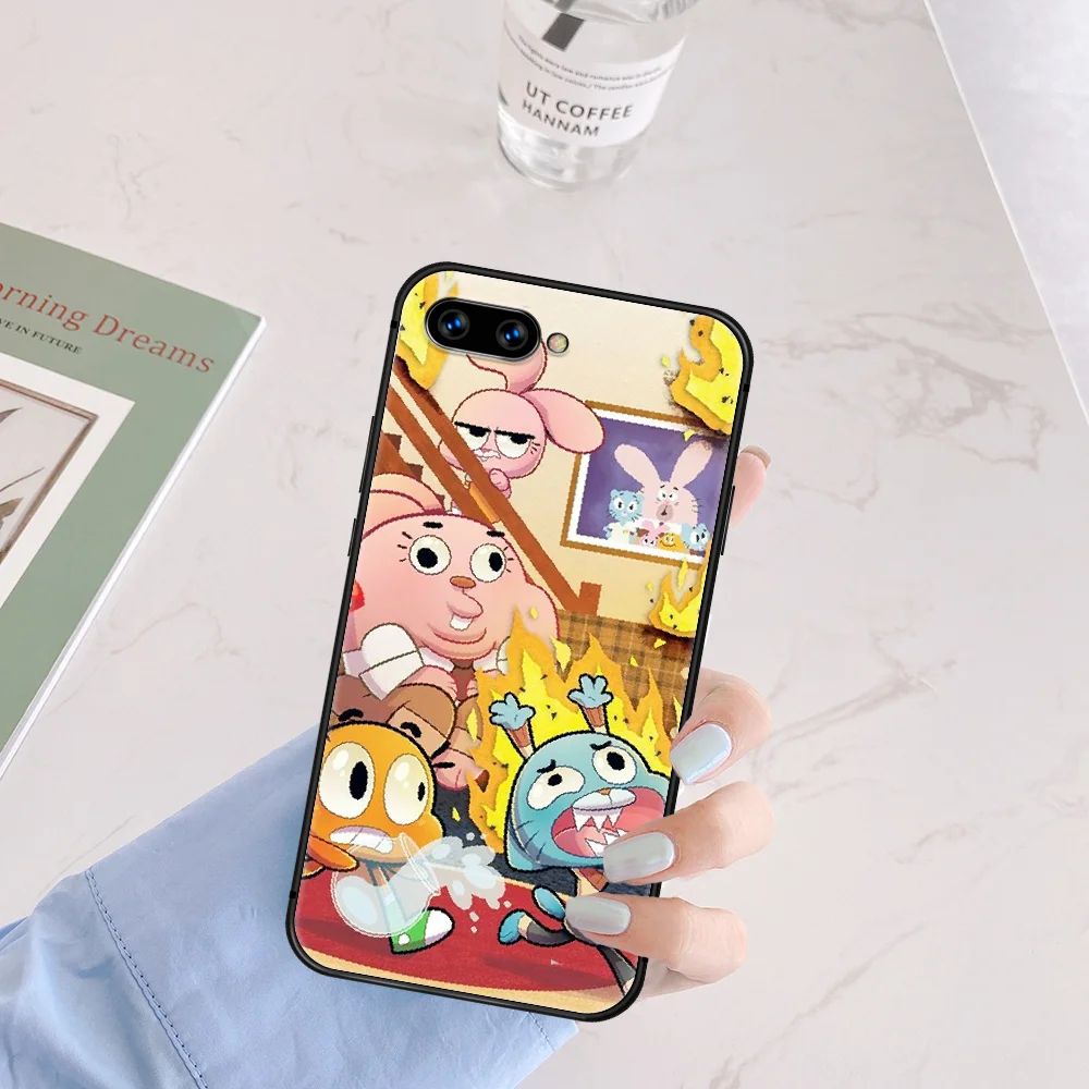 

Amazing World of Gumball Phone Case Cover Hull For HUAWEI Honor 6A 7A 7C 8 8A 8S 8x 9 9x 10 10i 20 Lite Pro black Waterproof