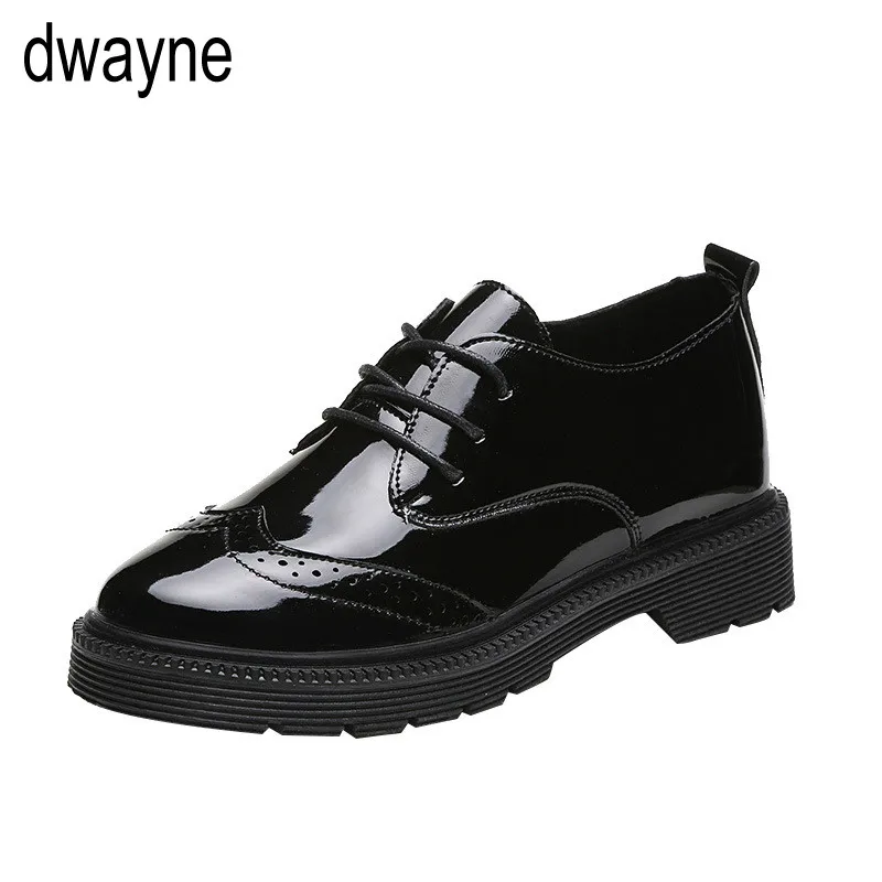 

019 Spring Women Shoes PU leather Flats Lace Up Comfortable shoes women Flats casual Shoes Women zapatos mujer 789