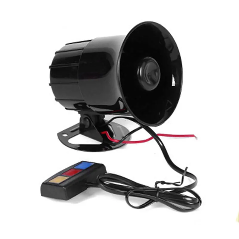 12V 30 Вт Авто Мото 3 многотональная микрофон сирена 110db Динамик сигнализации