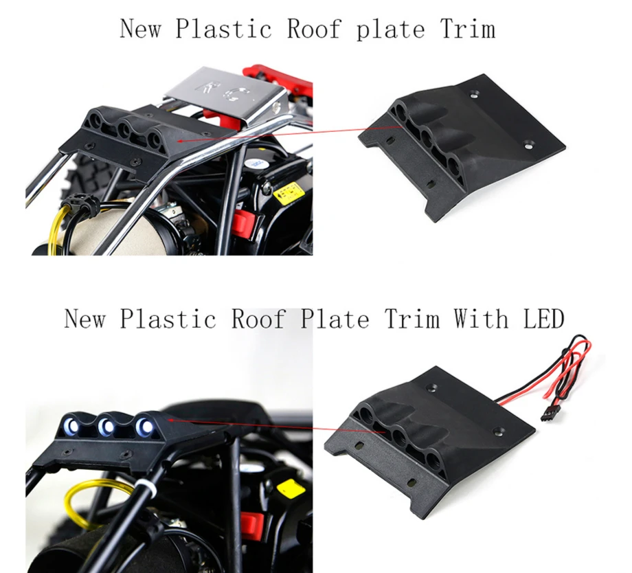 Накладка на крышу светодиодный светильник подходит для 1/5 HPI ROVAN ROFUN KM GTB TS BAJA 5B 5T