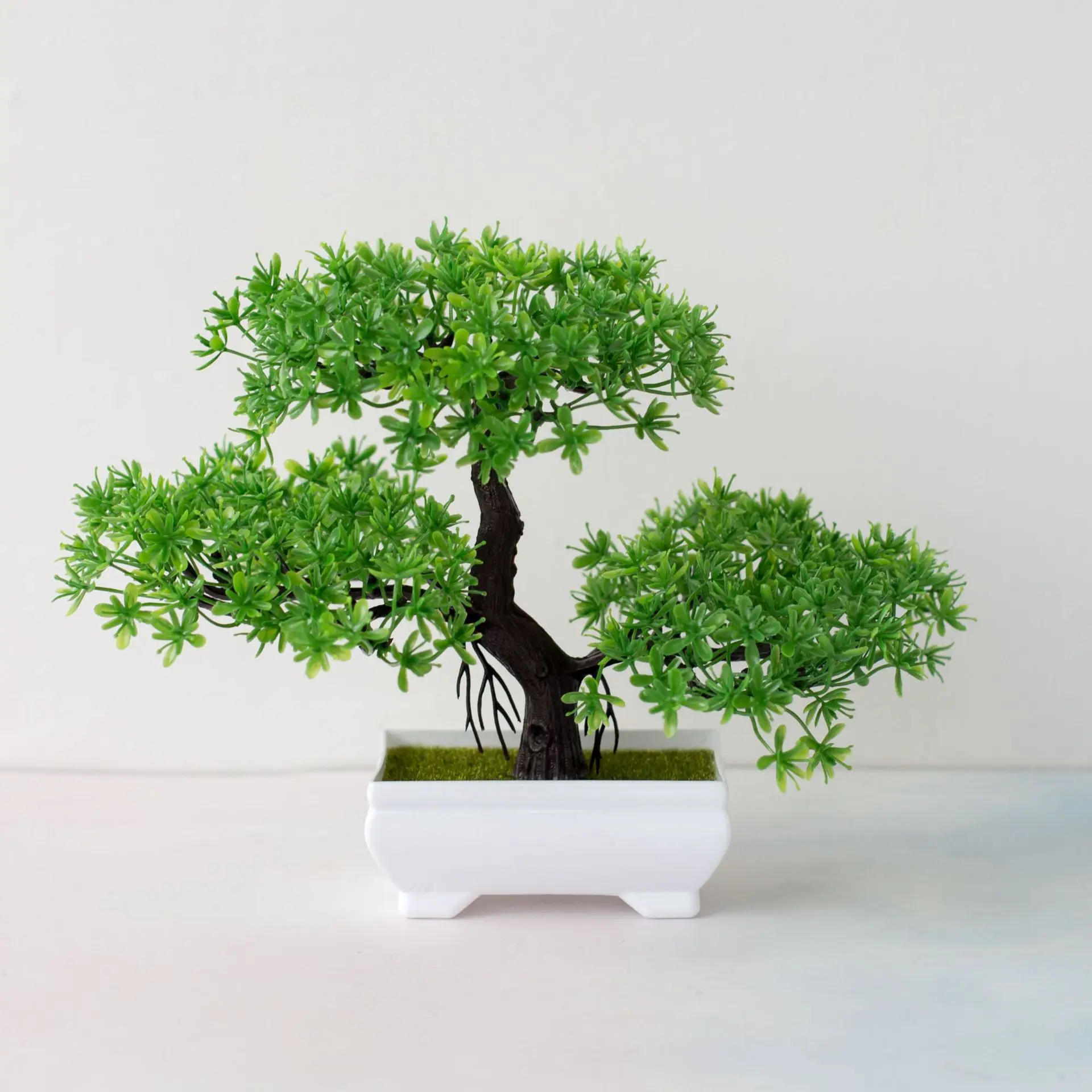 

39Styles Small Medium Large Green Artificial Plants Bonsai Plastic Grass Ball Pine Tree Potted Bonsai Christmas Home Party Decor