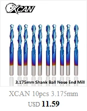XCAN 1 шт. 2-13 мм супер синий нано покрытием HSS концевые фрезы с прямым хвостовиком Фрезы ЧПУ фрезы 4 флейты концевые фрезы