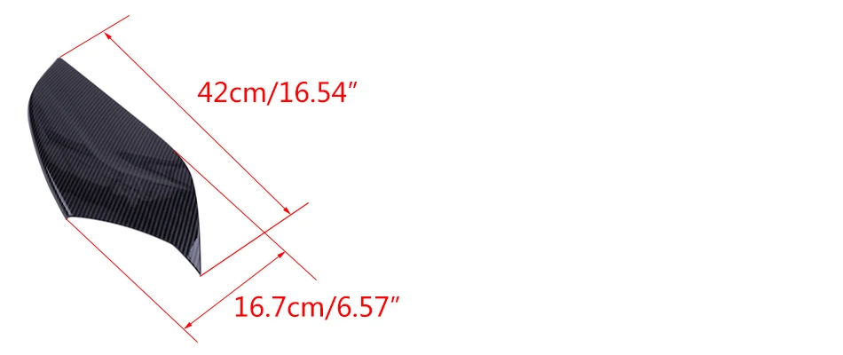 Beler ABS 2 шт. Черный углеродного волокна текстуры центральной консоли обе стороны панели Крышка отделка Подходит для Audi A3 8 в