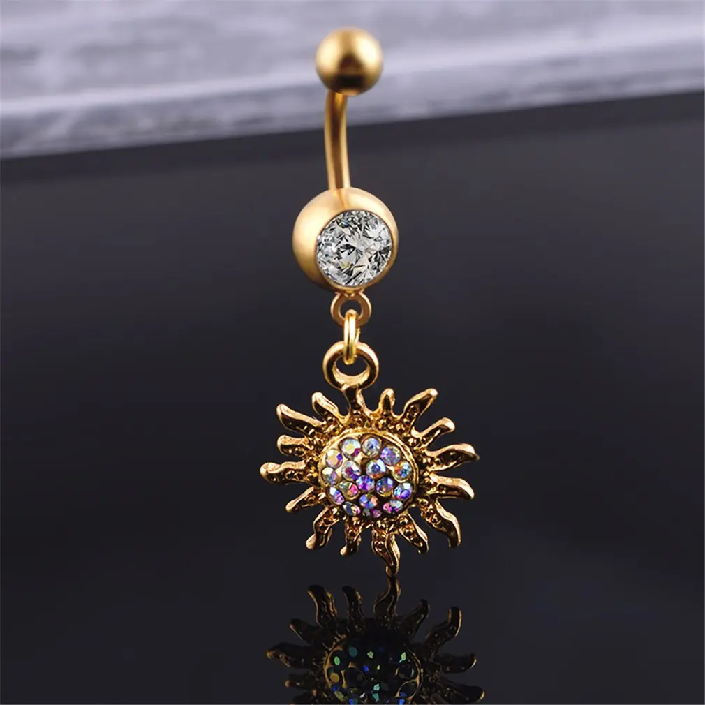 Стразы для пирсинга пупка кольцо пирсинг серьги женщин ювелирные изделия