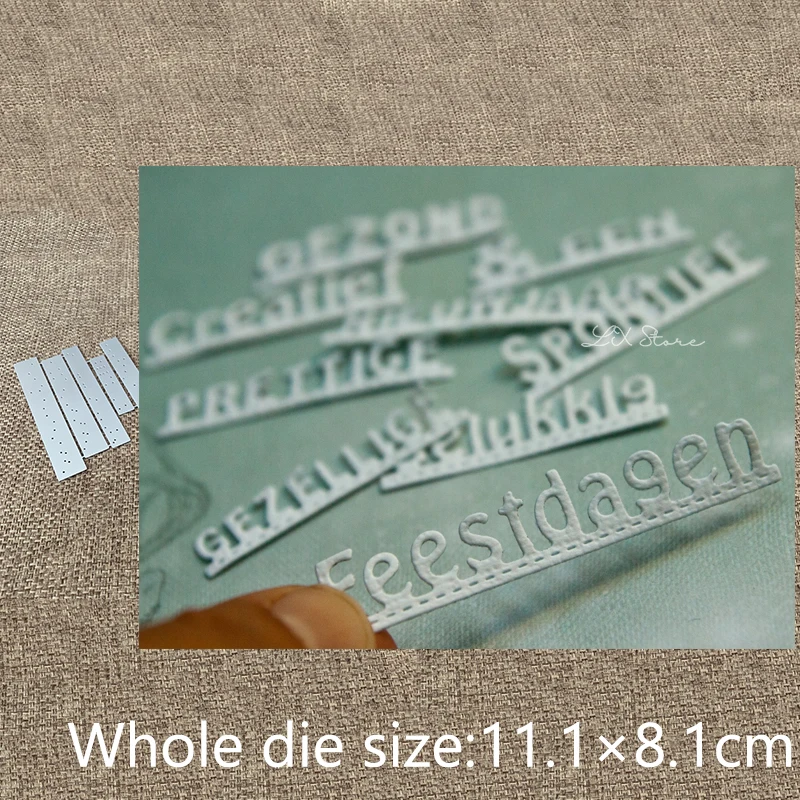 

XLDesign Craft Metal Cutting Dies stencil mold German words decoration scrapbook Album Paper Card Craft Embossing die cuts