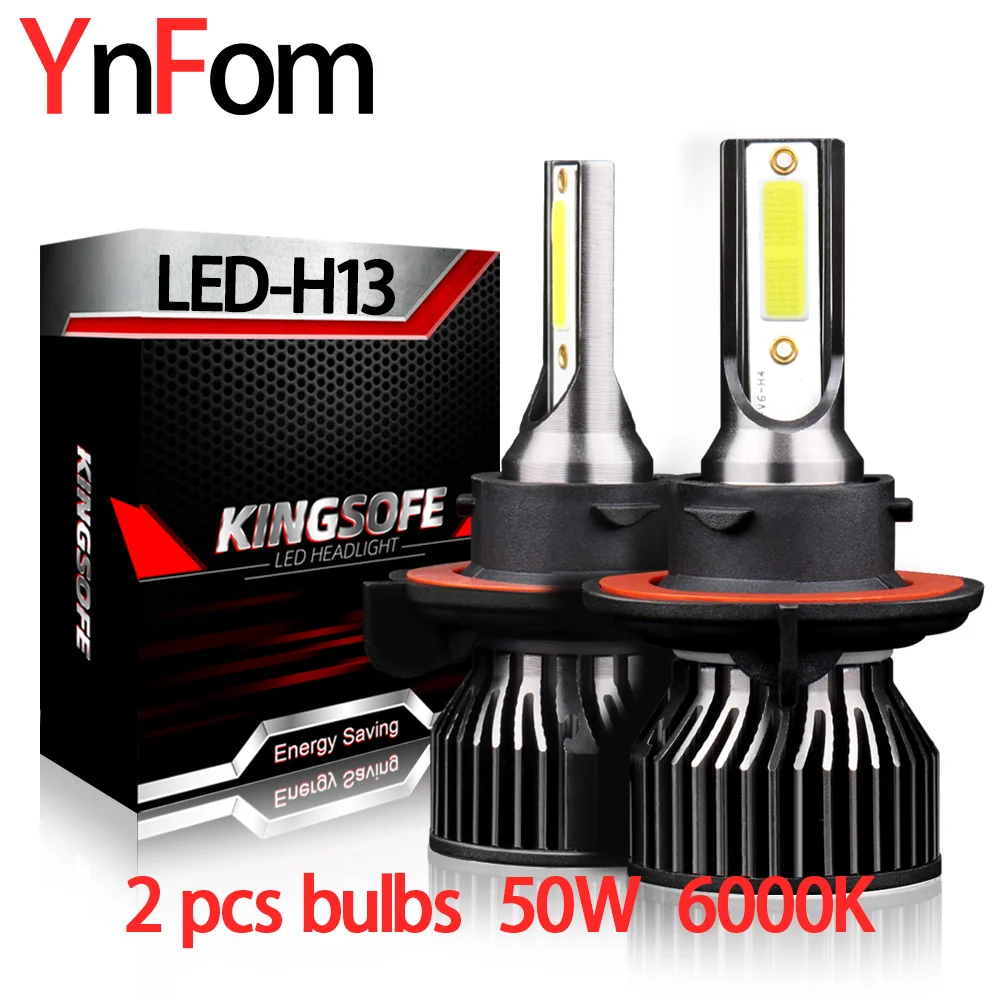 

YNFOM Original LED headlights H13/9008 kit for Volvo,Hyundai,Kia brand cars for low light,high light,fog lamp,car accessories