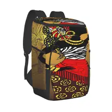 Protable Insulated Thermal Cooler Waterproof Lunch Bag African Woman With Tree Picnic Camping Backpack Double Shoulder Wine Bag