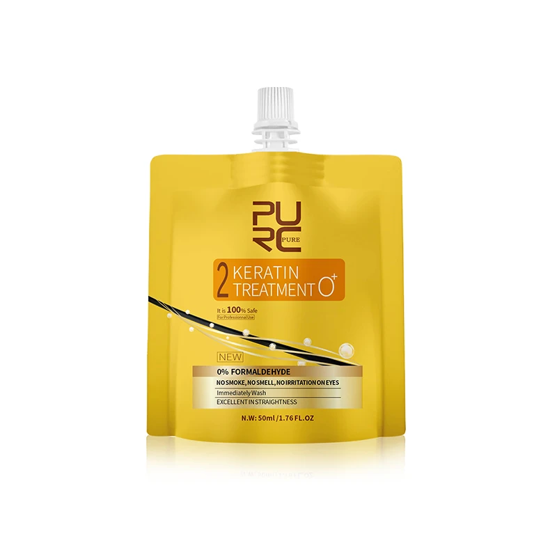 02 Keratin 0% Кератиновое лечение, выпрямление волос, ремонт поврежденных, бесплатный фомалин, без дыма, без раздражения, мягкий Блестящий Уход за волосами - Цвет: 02 Keratin