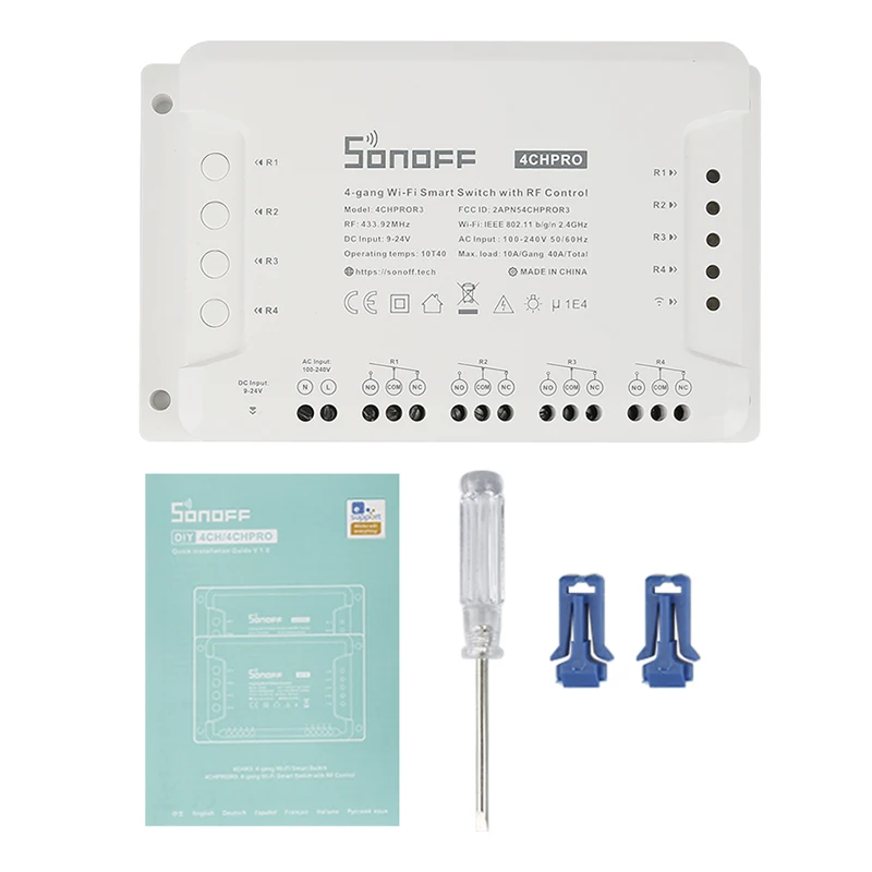 Itead SONOFF 4CH R3/ PRO R3 Wi-Fi модуль переключателя 4 Gang сделай сам Умный переключатель