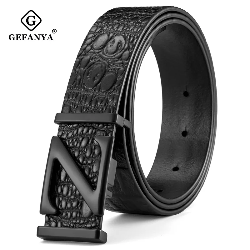 Мужской ремень из натуральной кожи с гладкой пряжкой|Мужские ремни| |