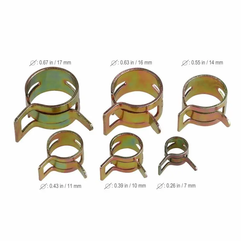 65MN пружинная сталь 6 размеров авто пружинный зажим для топливного масла шланг