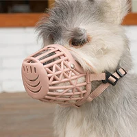 large pet dog basket muzzle mouth cover mesh cage no barking biting chewing outdoor use adjustable in stock