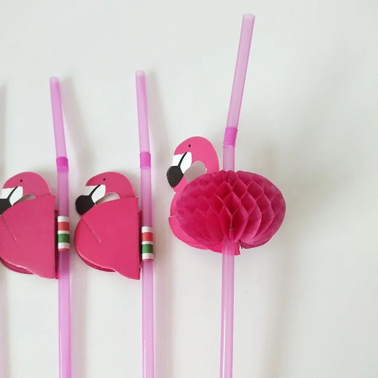 Соломинки Фламинго пластиковые соломинки стрельба реквизит для напитков