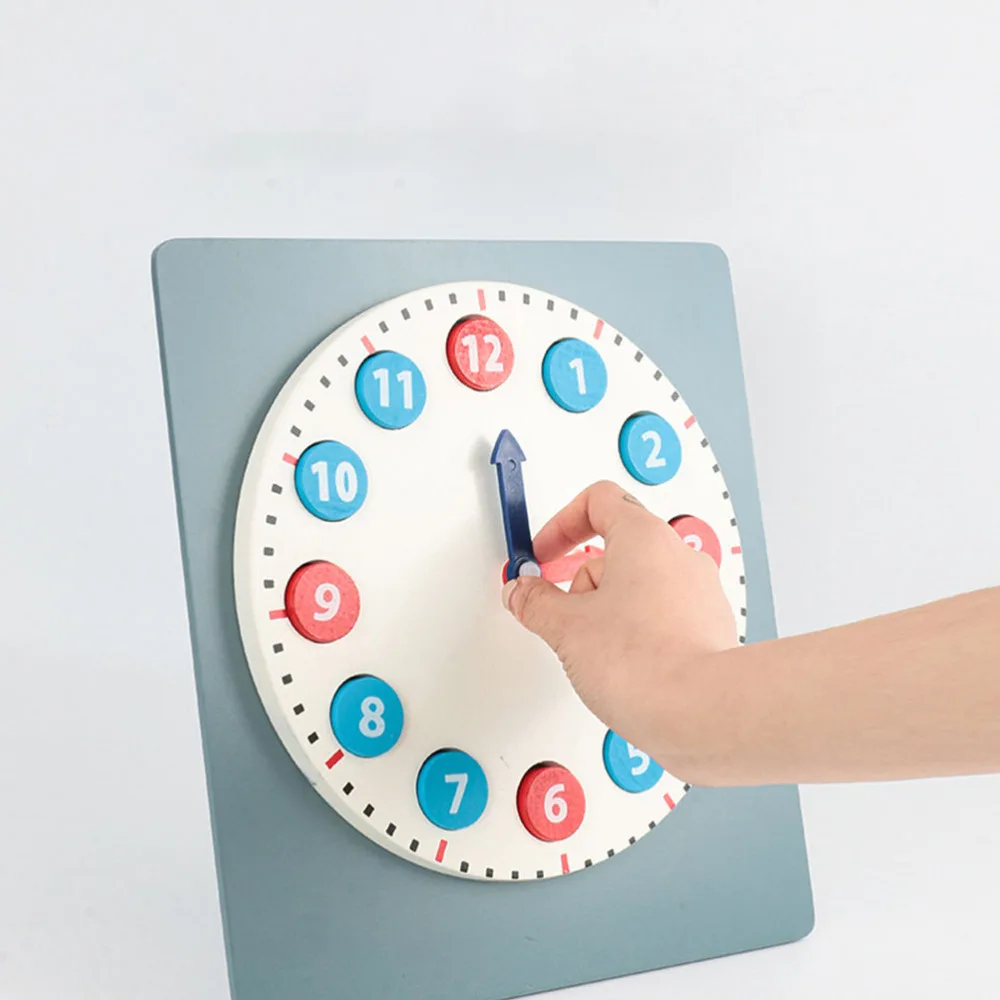 

Wooden Baby Clock Kids Time Learning Clock Children Educational