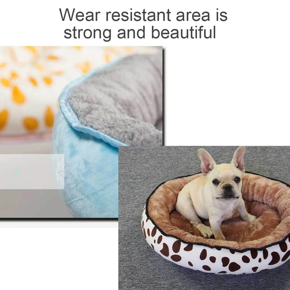 Кровать для домашних животных кошек и собак зимняя согревающая кровать моющееся