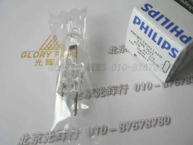 Лампа для проектора PH 7023 12 в 100 Вт GY6.35 409812 215 GER FCR A1/галогенная лампа | Лампы и