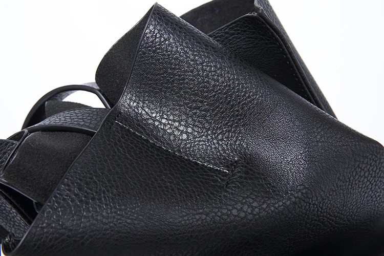 Дизайнерская женская сумка большая вместительность черные сумки для покупок