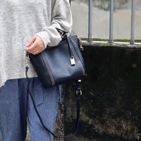 rivet fashion hand held single shoulder oblique straddle bag multi layer texture lady bag