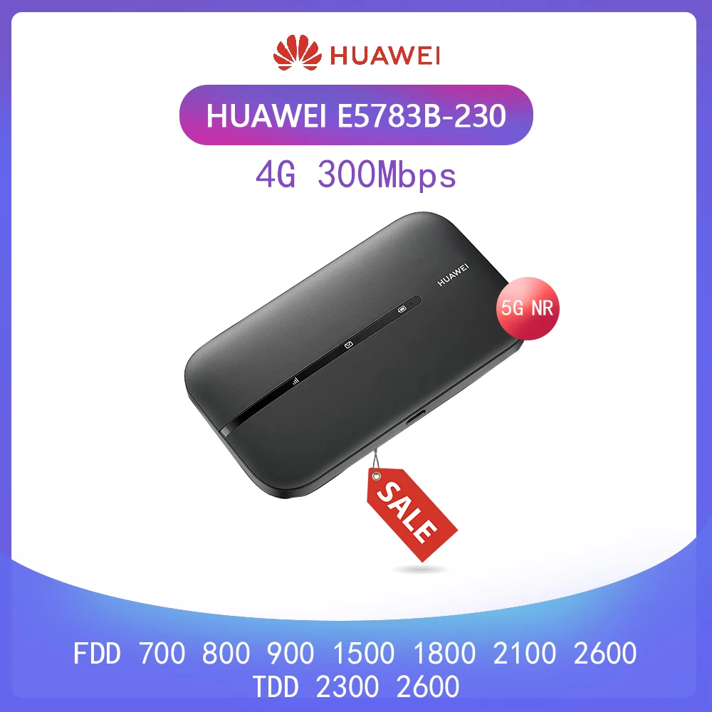 Беспроводная точка доступа Huawei e5783 супербыстрая 4G + 300 Мбит/с черная 4g