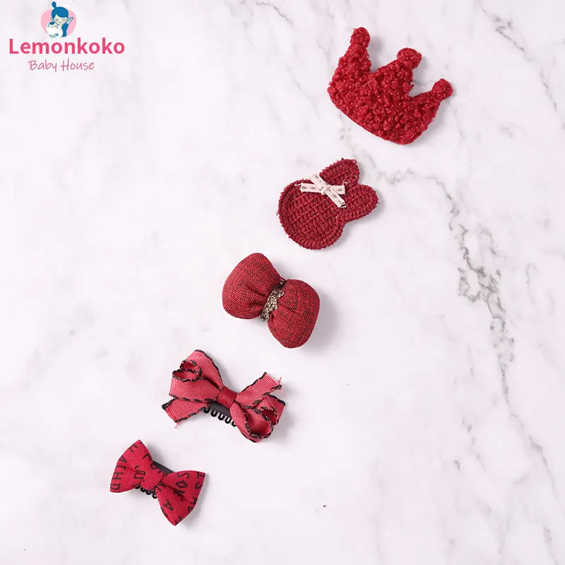 [Lemonkoko] заколка для волос малышей девочек Модный китайский стиль с решеткой